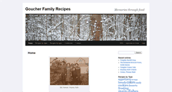 Desktop Screenshot of goucher-recipes.info