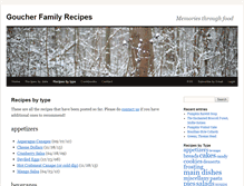 Tablet Screenshot of goucher-recipes.info